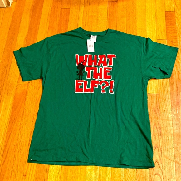 Men’s What the Elf Short Sleeve Christmas Shirt. Size XL. NWT - Picture 1 of 5